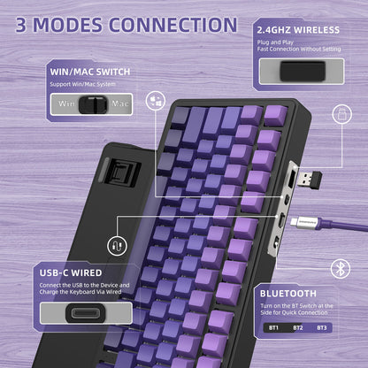 ATTACK SHARK X85 Wireless Mechanical Keyboard