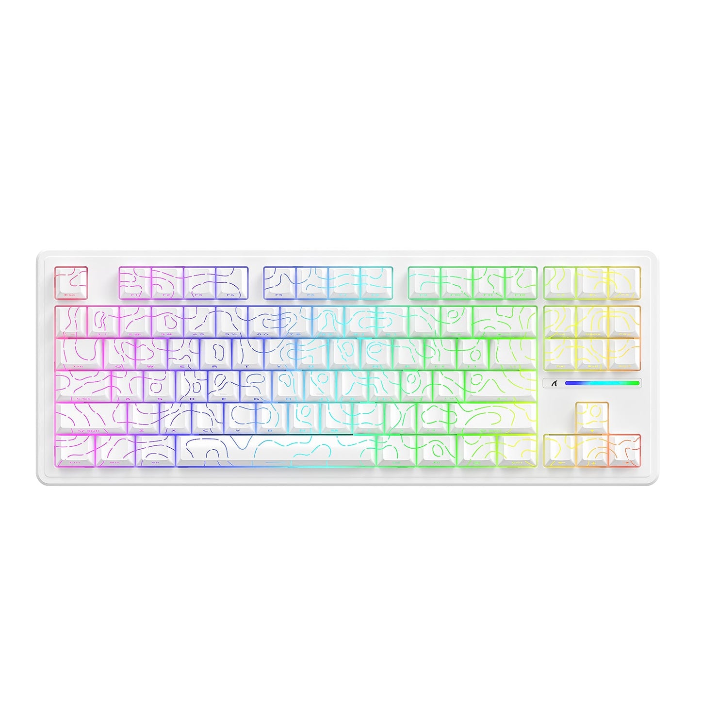 ATTACK SHARK M87PRO Wireless Mechanical Keyboard with Side Printed PBT Keycaps