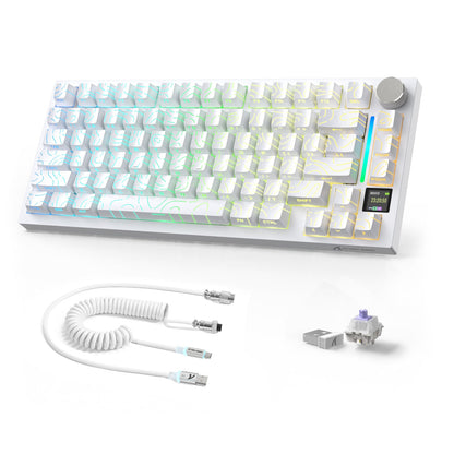 ATTACK SHARK X820ULTRA Mechanical Keyboard with C01ULTRA Coiled Cable