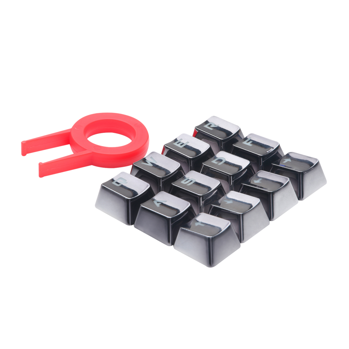 Redragon A103GR 12 Chrome Keycaps MX Style with Key Puller