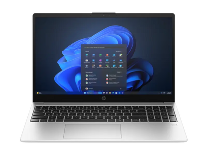 HP 250R G10 Laptop Intel Core 7 150U, 16GB DDR5, 512GB SSD, Intel Iris Xe Graphics, 15.6" FHD, DOS, Turbo Silver