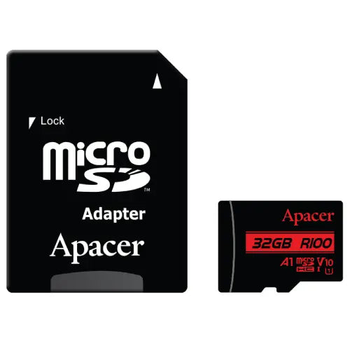 Apacer 32GB microSDHC UHS-I Memory Card, AP32GMCSH10UB-R
