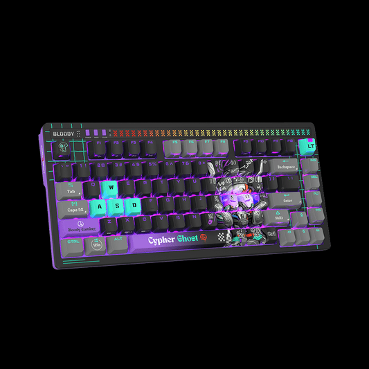AT75 Alpha Optical Switch Mechanical Keyboard - Cypher Ghost