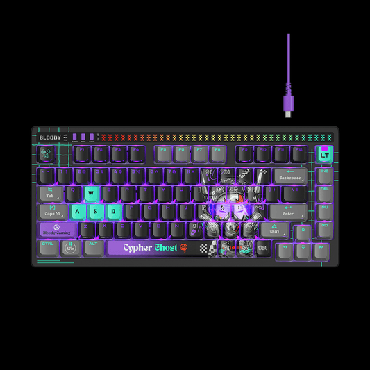 AT75 Alpha Optical Switch Mechanical Keyboard - Cypher Ghost