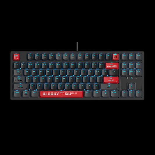 AT87 Alpha Optical Switch Mechanical Keyboard - Bloody Red