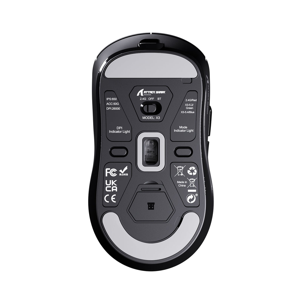 ATTACK SHARK X3 Wireless Gaming Mouse PAW3395 Superlight