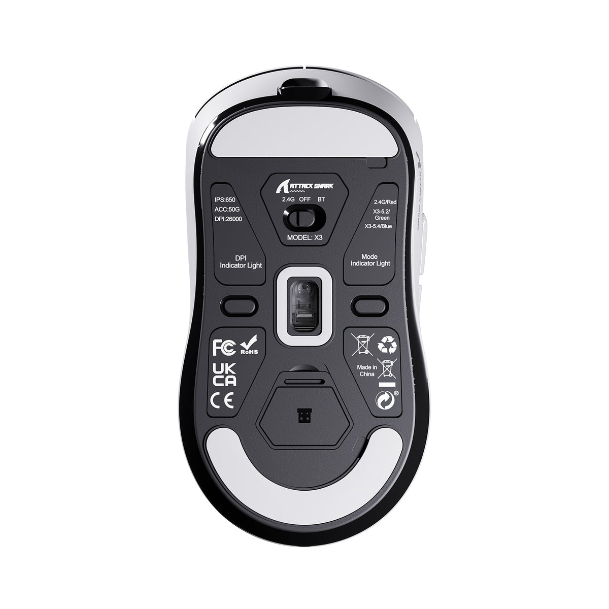 ATTACK SHARK X3 Wireless Gaming Mouse PAW3395 Superlight