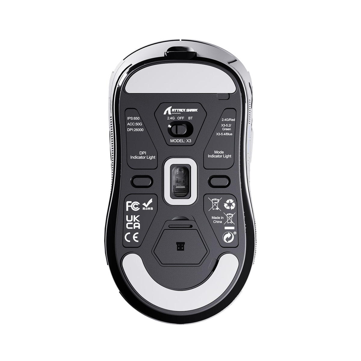 ATTACK SHARK X3 Wireless Gaming Mouse PAW3395 Superlight