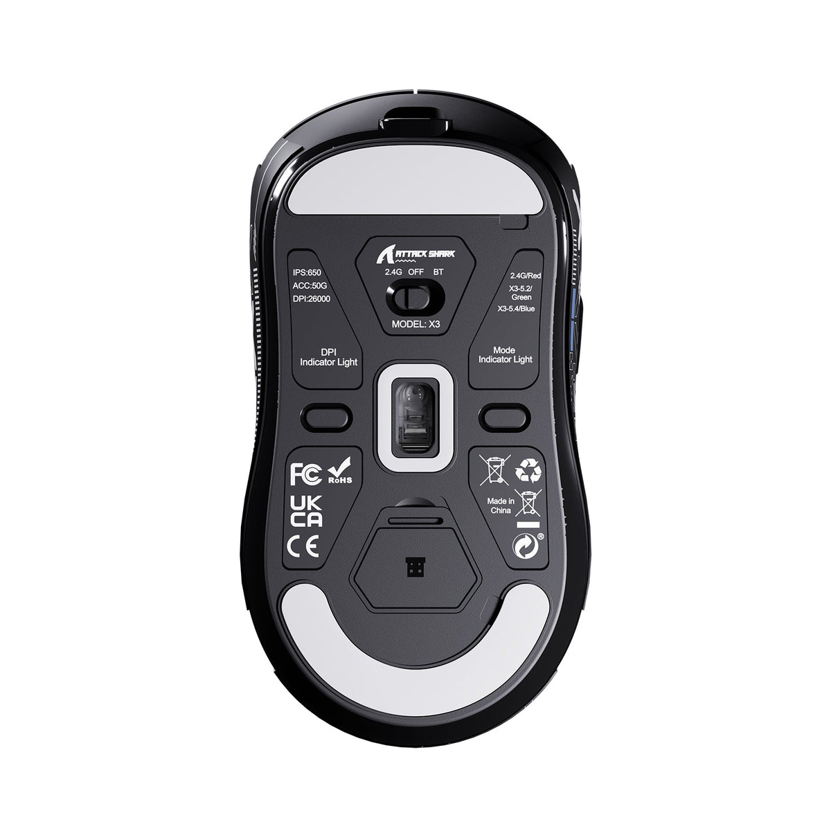 ATTACK SHARK X3 Wireless Gaming Mouse PAW3395 Superlight