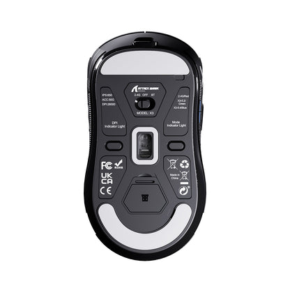 ATTACK SHARK X3 Wireless Gaming Mouse PAW3395 Superlight