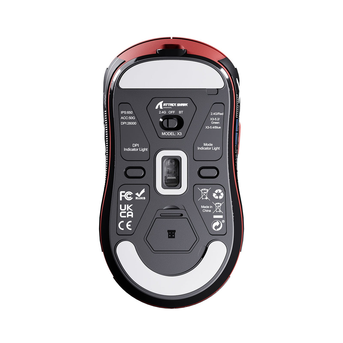ATTACK SHARK X3 Wireless Gaming Mouse PAW3395 Superlight