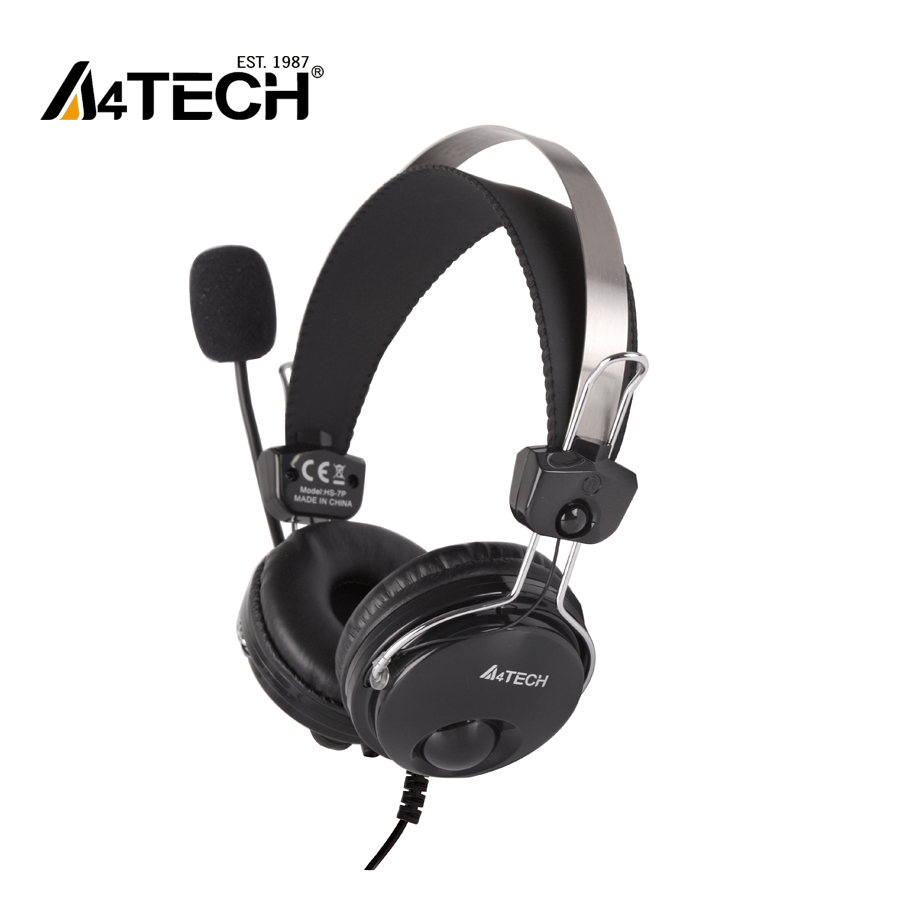 A4Tech HS-7P Comfort Fit Stereo Noise-cancelling Mic Headphone