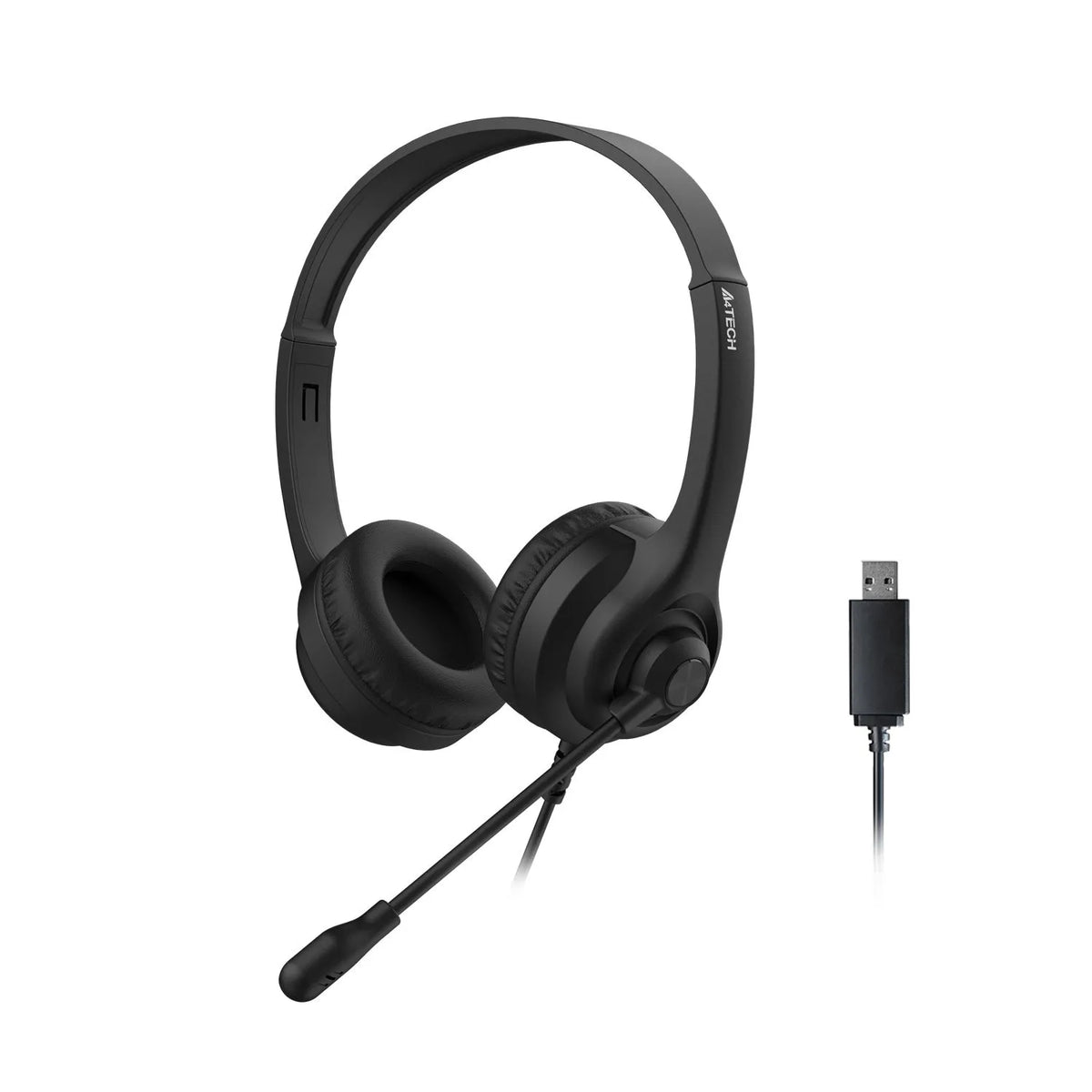 A4Tech HU-8 Black DSP Stereo Light Weight Wired Headset