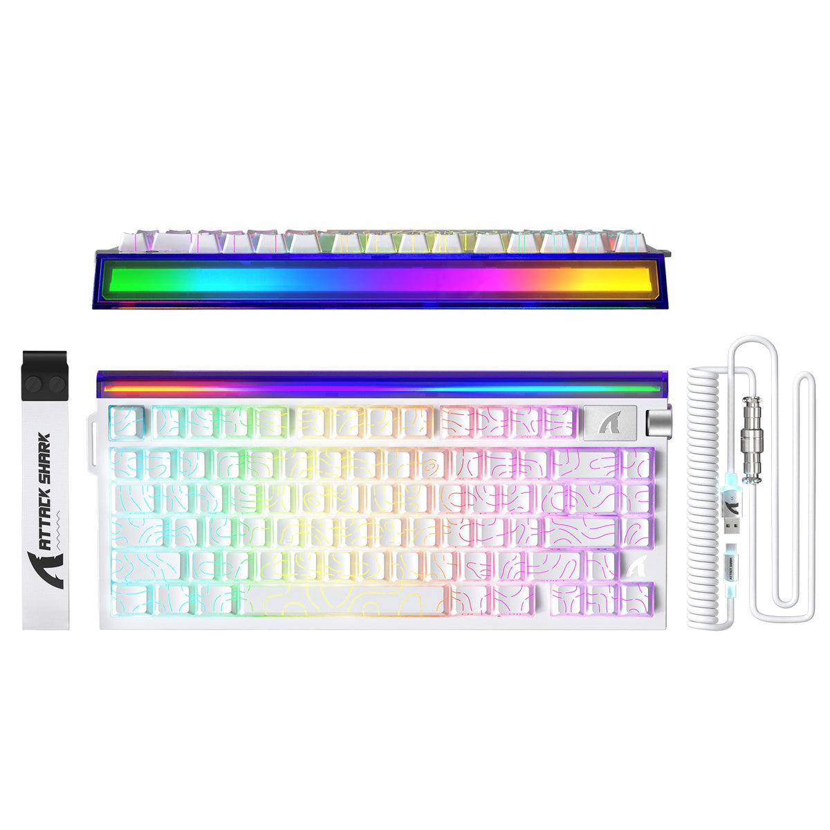 ATTACK SHARK R85 HE Rapid Trigger Keyboard with C01ULTRA LED Cable
