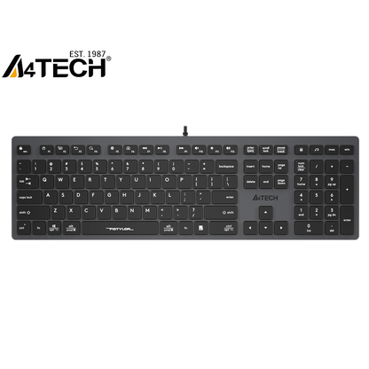 A4tech Fstyler FX50 Scissor Switch Computer Keyboard - Keycaps