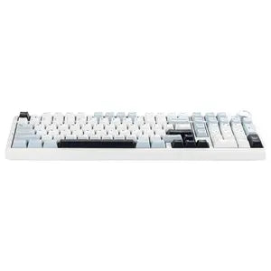 Aula F99 Pro Tri-Mode 96% 100-Key Gasket-Mounted Mechanical Keyboard with Knob, Bluetooth 5.0 and 2.4GHz Wireless and USB Type-C Wired, 8000mAh Battery, South-Facing RGB Backlight, Star Vector Switch, Blue/White/Black