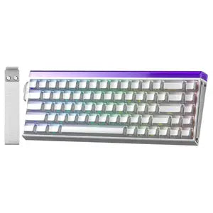 AULA HERO68 HE 60-Key Wired Hall Effect Gaming Keyboard, 16.8M RGB Backlighting, 8000Hz Polling Rate and 0.125ms Latency, Rapid Trigger and Adjustable Actuation, USB Type-C, White