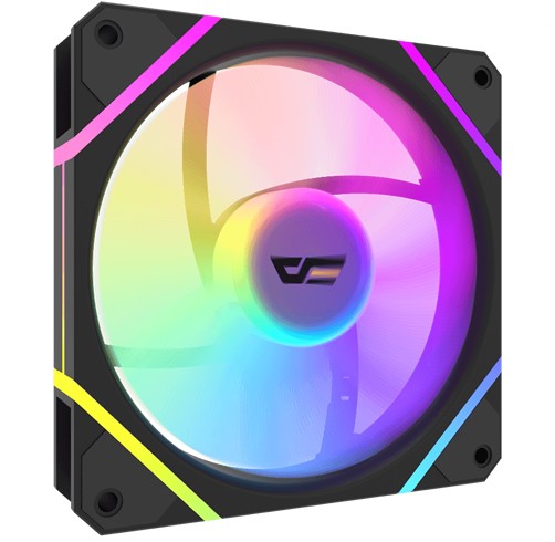 DM12PRO  3in1  BLACK RGB FANS  Set With  Controller &  Remote