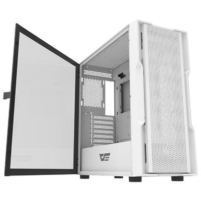 DarkFlash DK431 RGB Mid-Tower ATX Pc Case - White