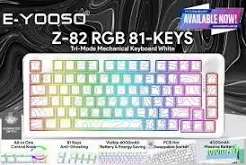 E-Yooso Z-82 Tri-Mode Mechanical Keyboard - White