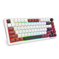 E-Yooso Z-82 Tri-Mode Mechanical Keyboard - White Gray Black