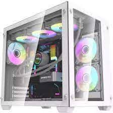 DarkFlashs C285 ATX Gaming Casing-White