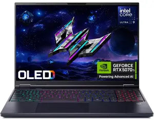 Acer Predator Helios Neo 16S AI PHN16S-71-99SA Gaming Laptop Intel Core Ultra 9-275HX, 32GB DDR5, 1TB SSD, NVIDIA RTX 5070Ti 12GB Graphics, 16" OLED WQXGA 240Hz, Windows 11 Home, 2 Year Acer Official Local Warranty