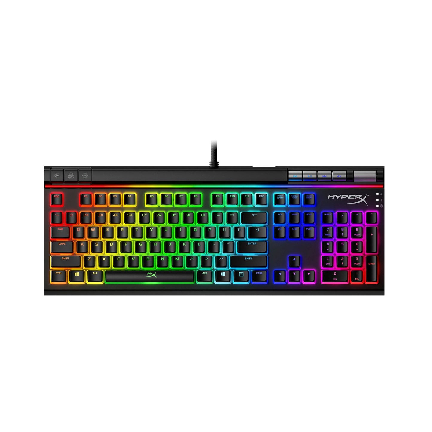 HyperX Alloy Elite 2 Mechanical Gaming Keyboard OPEN BOX E-sports with Pudding KeyCaps and Media Controls Red Switches