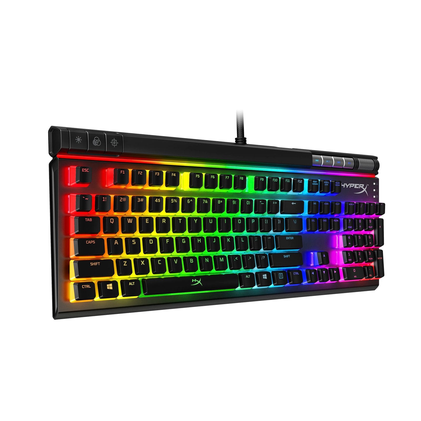 HyperX Alloy Elite 2 Mechanical Gaming Keyboard OPEN BOX E-sports with Pudding KeyCaps and Media Controls Red Switches
