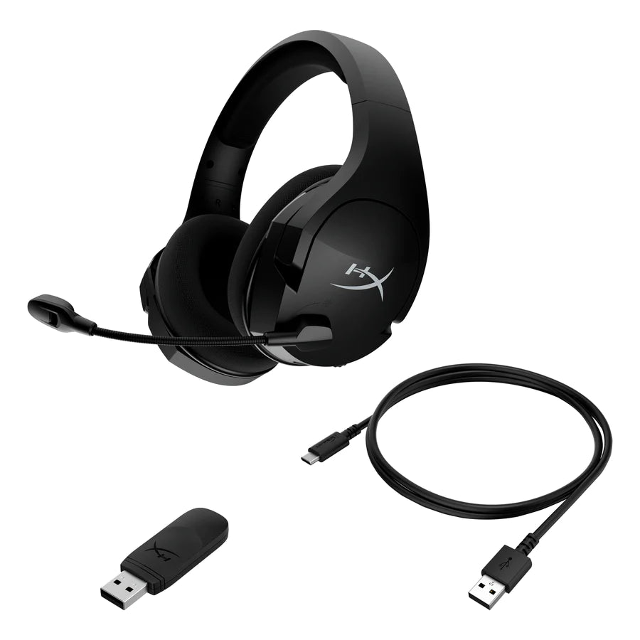 HyperX Cloud Stinger Core Wireless Gaming Headset WITHOUT BOX WITH LEATHER EARCUPS for PC DTS Sound, Noise Cancelling Microphone, Lightweight