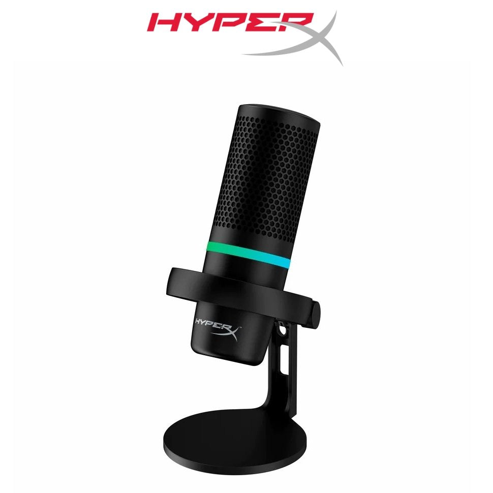 HyperX DuoCast USB Microphone with RGB Lighting with For PC PS4 PS5 OPEN BOX NEW Mac Streamlabs OBS OBS Studio and XSplit