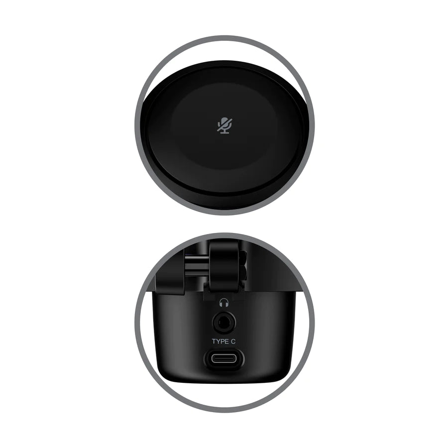 HyperX DuoCast USB Microphone with RGB Lighting with For PC PS4 PS5 OPEN BOX NEW Mac Streamlabs OBS OBS Studio and XSplit