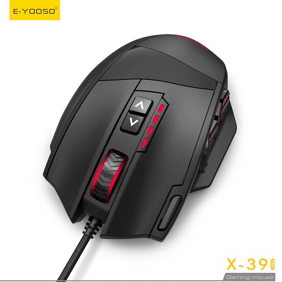 E-Yooso X-39 Pro Wired Gaming Mouse - Black RGB