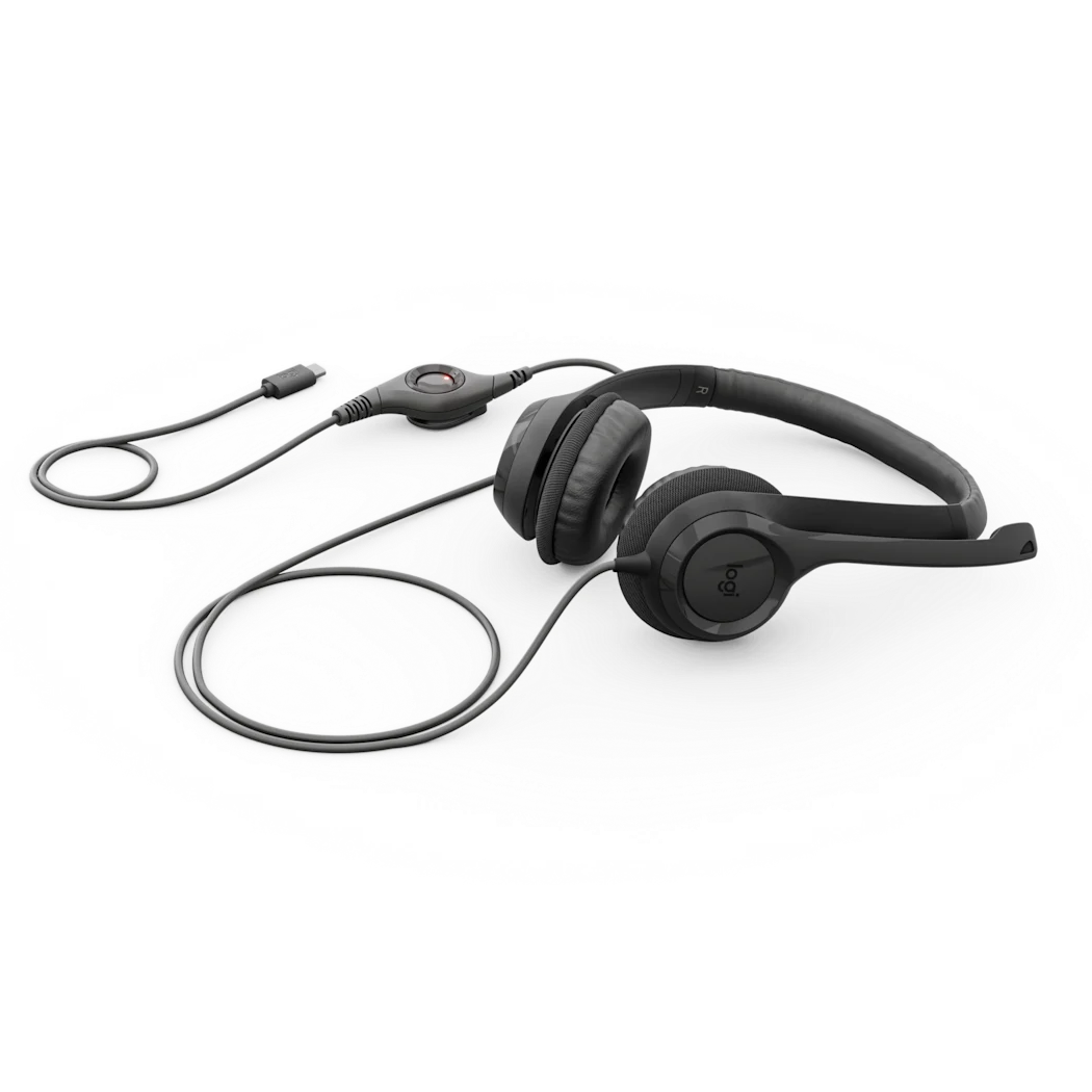 Logitech H390 USB-C Headset with Noise-Cancelling Mic