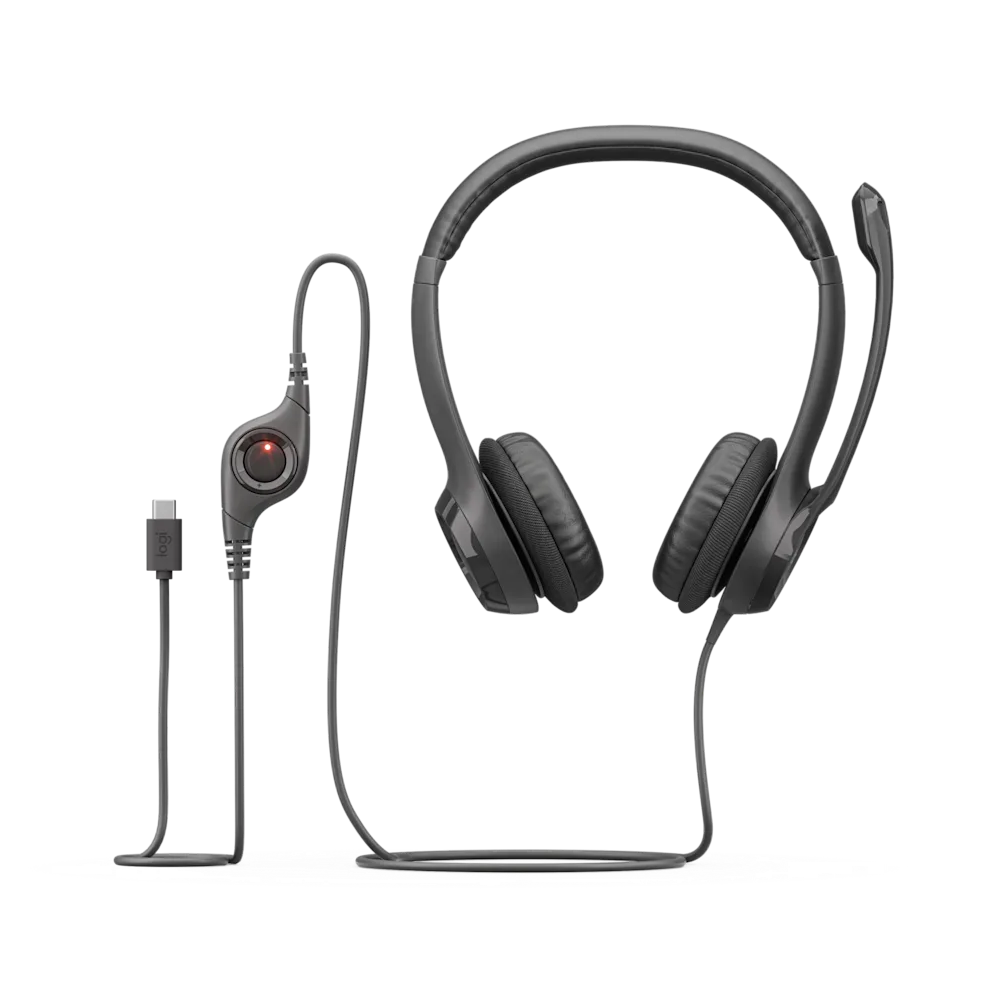 Logitech H390 USB-C Headset with Noise-Cancelling Mic