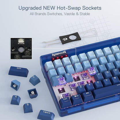 Redragon K656 GAREN PRO 100 Keys 3-Modes Wireless RGB Keyboard