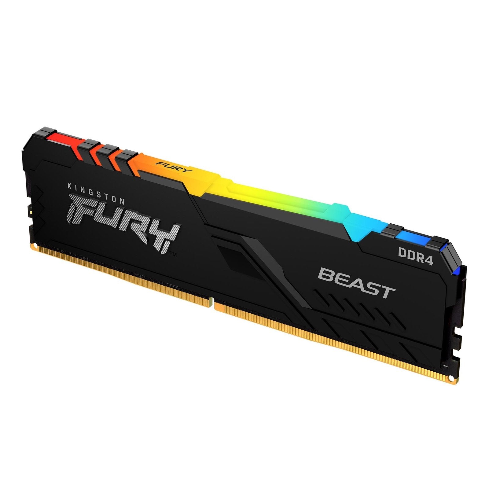 Kingston FURY Beast DDR4 RGB16GB 3200MHz Gaming RAM Memory Module CL16 Desktop Memory Single Module Infrared Syncing Intel XMP AMD Ryzen