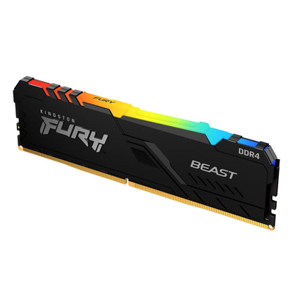 Kingston FURY Beast DDR4 RGB16GB 3200MHz Gaming RAM Memory Module CL16 Desktop Memory Single Module Infrared Syncing Intel XMP AMD Ryzen
