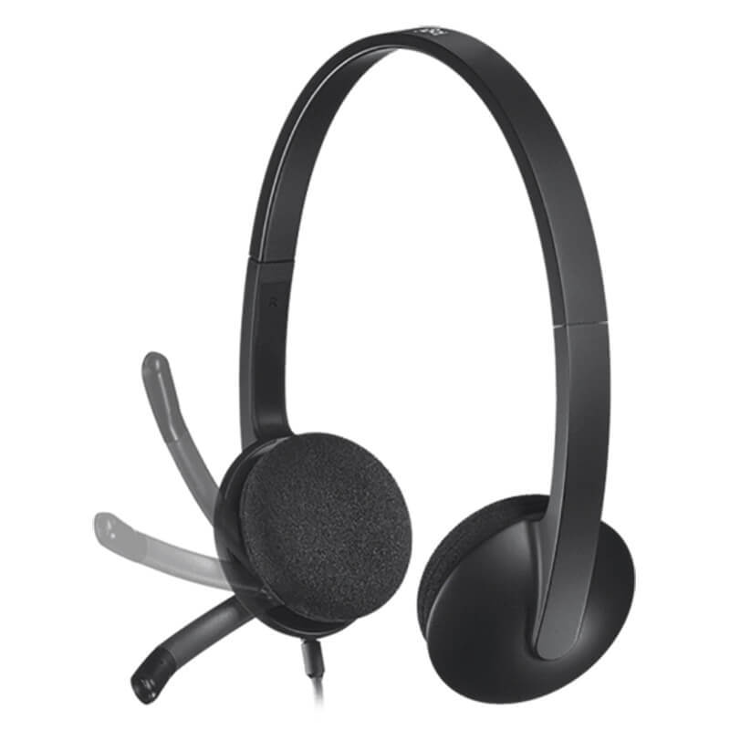 Logitech H340 USB Headset with Noise-Cancelling Mic