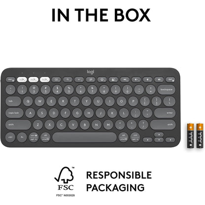Logitech K380s Pebble Keys 2 Bluetooth Wireless Keyboard