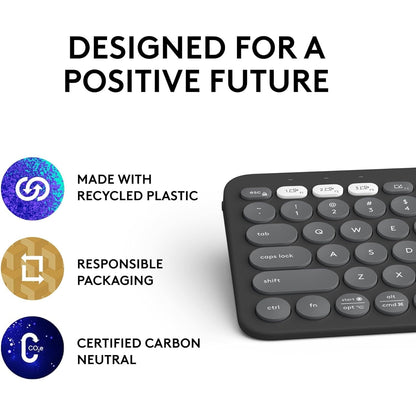 Logitech K380s Pebble Keys 2 Bluetooth Wireless Keyboard