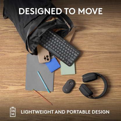 Logitech K380s Pebble Keys 2 Bluetooth Wireless Keyboard
