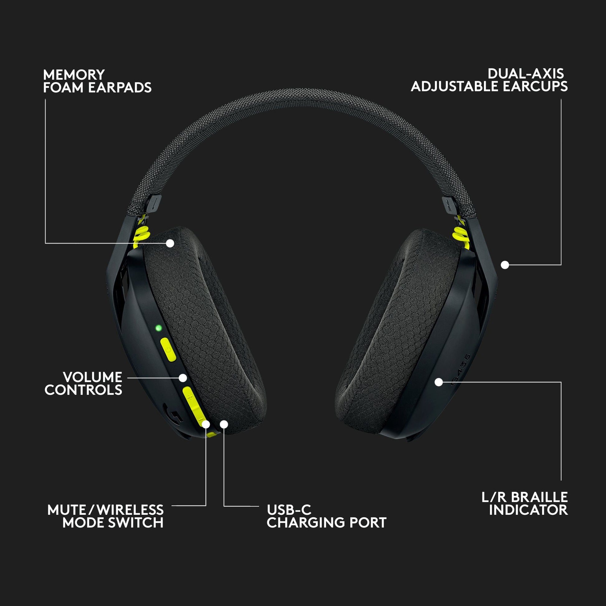 Logitech G435 LIGHTSPEED Wireless Gaming Headset