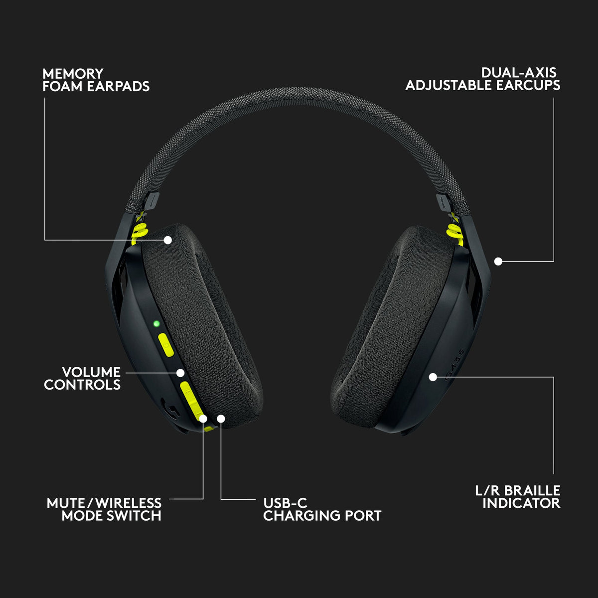 Logitech G435 LIGHTSPEED Wireless Gaming Headset