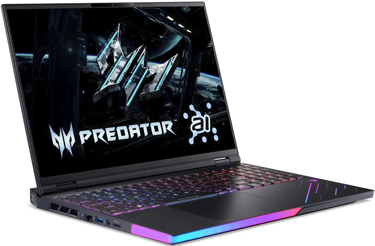 Acer Predator Helios 16 AI PH16-73-95Q8 Gaming Laptop Intel Core Ultra 9 275HX, 64GB DDR5, 2TB SSD, NVIDIA RTX 5090 24GB Graphics, 16" WQXGA OLED 240Hz, Windows 11 Home, Black, 2 Year Acer Official Local Warranty
