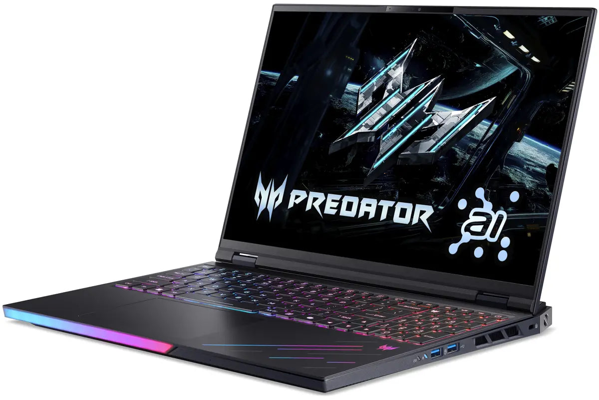 Acer Predator Helios 16 AI PH16-73-95Q8 Gaming Laptop Intel Core Ultra 9 275HX, 64GB DDR5, 2TB SSD, NVIDIA RTX 5090 24GB Graphics, 16" WQXGA OLED 240Hz, Windows 11 Home, Black, 2 Year Acer Official Local Warranty