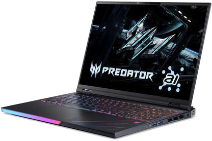 Acer Predator Helios 16 AI PH16-73-95Q8 Gaming Laptop Intel Core Ultra 9 275HX, 64GB DDR5, 2TB SSD, NVIDIA RTX 5090 24GB Graphics, 16" WQXGA OLED 240Hz, Windows 11 Home, Black, 2 Year Acer Official Local Warranty