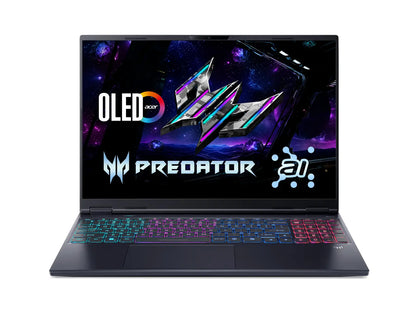 Acer Predator Helios Neo 16S AI PHN16S-71-97CK Gaming Laptop Intel Core Ultra 9 275HX, 16GB DDR5, 1TB SSD, NVIDIA RTX 5070 8GB Graphics, 16" WQXGA OLED 240Hz, Windows 11 Home, Black, 2 Year Acer Official Local Warranty