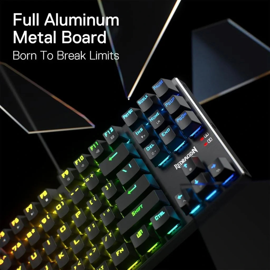 Redragon K660 (K556 TKL) RGB Linear Quiet Red Switch Wired Gaming Keyboard