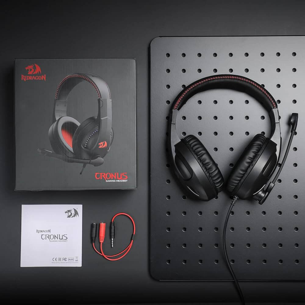 Redragon H211 CRONUS RGB Wired Gaming Headset (Black)